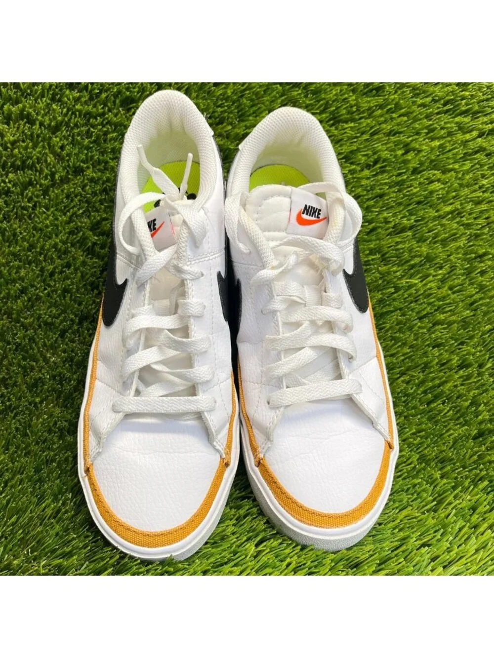 Nike Court Legacy Next Nature Womens Size 8 White Black Athletic Shoes Sneakers